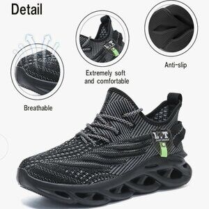 L.T Damp Shoe Mens Lightweight Non Slip Shoe for Running, Gym, Water Sports